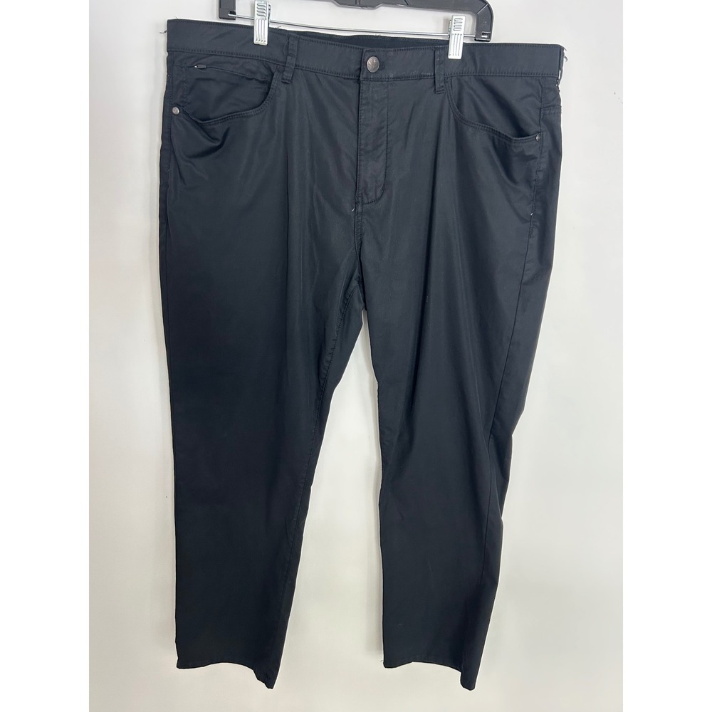 English Laundry Mens Black Stretch 5-Pocket Pants 40x30 Straight Leg 1494679